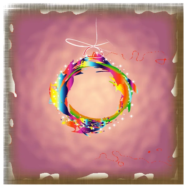 Colorful abstract new years ball.Card — Stock Photo, Image