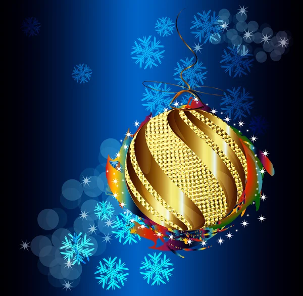 Абстрактний барвистий різдвяний м'яч. Новорічний фон — стокове фото