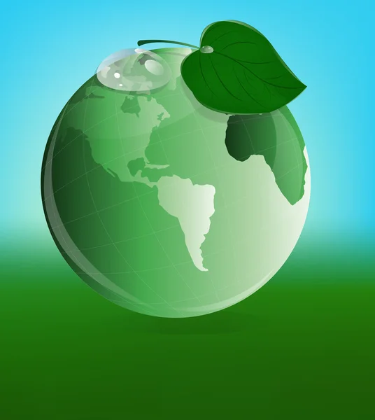 Ökologisches Konzept.Green Planet — Stockfoto