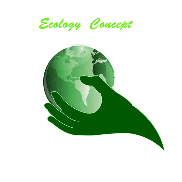 Ecology concept.Green planet — Stock Photo, Image