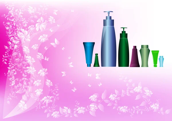 O shampoo e bálsamo Medicina cosmetologia para o sexo feminino — Fotografia de Stock