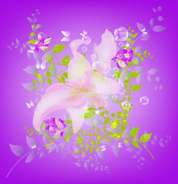 Abstrato floral colorido fundo — Fotografia de Stock