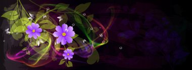 Abstract colorful floral background. Spa