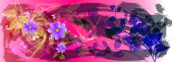 Abstraktní barevné květinové pozadí. lázně — Stock fotografie