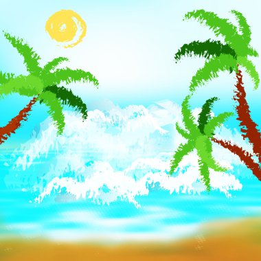 egzotik tropik island.background memnun kalan