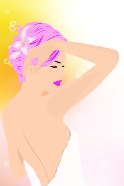 Hijyen kadın vücudu. Spa Konsept. Cilt Bakımı