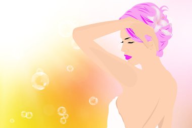 Hijyen kadın vücudu. Spa Konsept. Cilt Bakımı