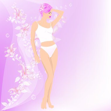 Hijyen kadın vücudu. Spa Konsept. Cilt Bakımı