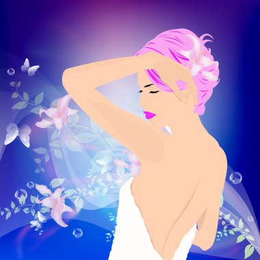 Hijyen kadın vücudu. Spa Konsept. Cilt Bakımı