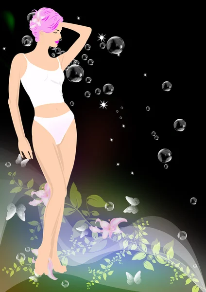 Hygiene weiblichen Körper. Wellness-Konzept. Hautpflege — Stockfoto