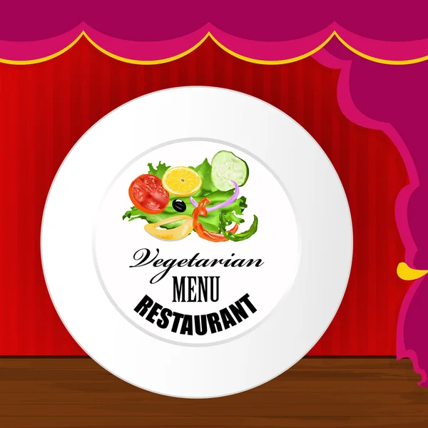 Miglior menu vegetariano dal ristorante — Foto Stock