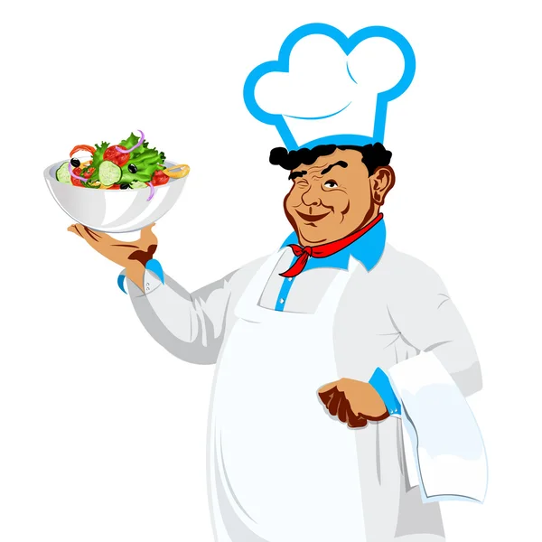 Verse plantaardige vegetarische salade voor gastronomische van chef-kok — Stockfoto