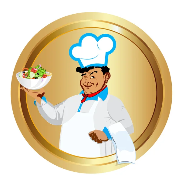 Verse plantaardige vegetarische salade voor gastronomische van chef-kok — Stockfoto