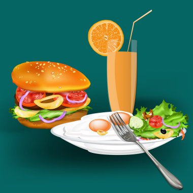gourmet.fast food.vector için en iyi gıda