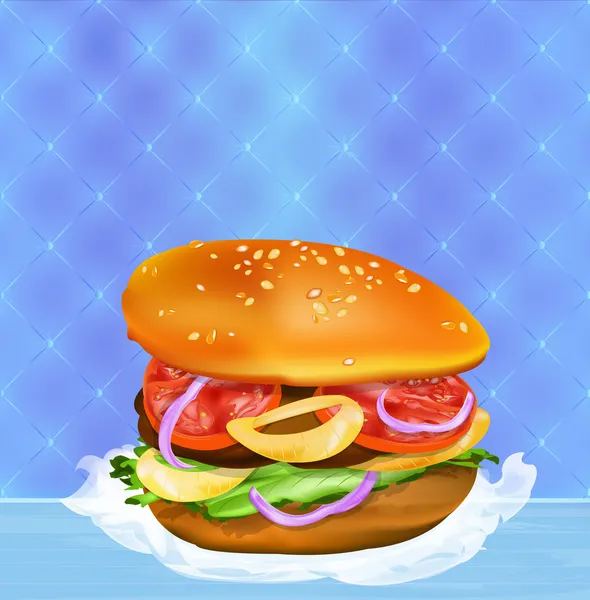 Hamburger. Fast food — Foto Stock