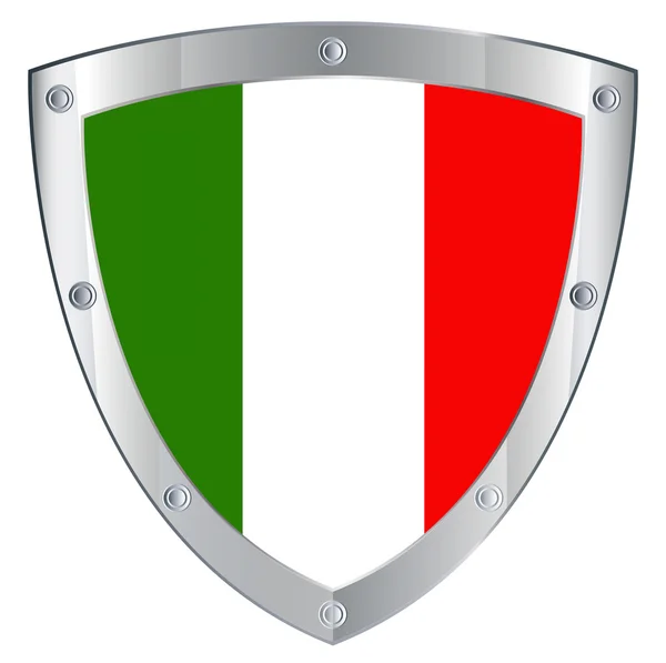 Эмблема безопасности Итальянский на белом фоне — стоковое фото