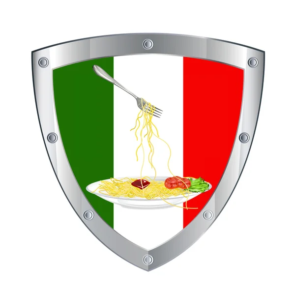 Traditional italian best food.Emblem — Stock Photo, Image