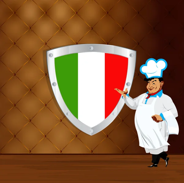 Tradicional italiano melhor comida de Chef.Menu design — Fotografia de Stock