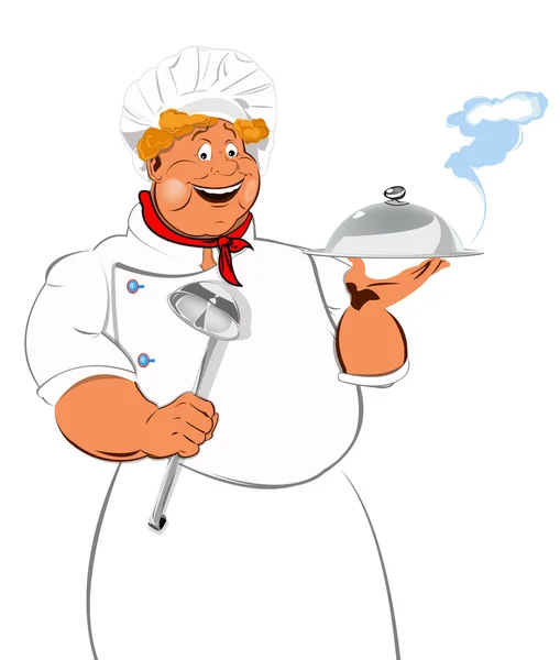Funny Chef.Best food for gourmet — Stock Photo, Image