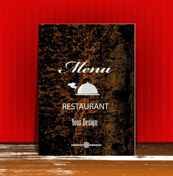 Brochure menu voor restaurant, café.vector — Stockvector