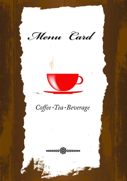 Brochure menu for restaurant, cafe.Coffee and tea — Stock Photo, Image