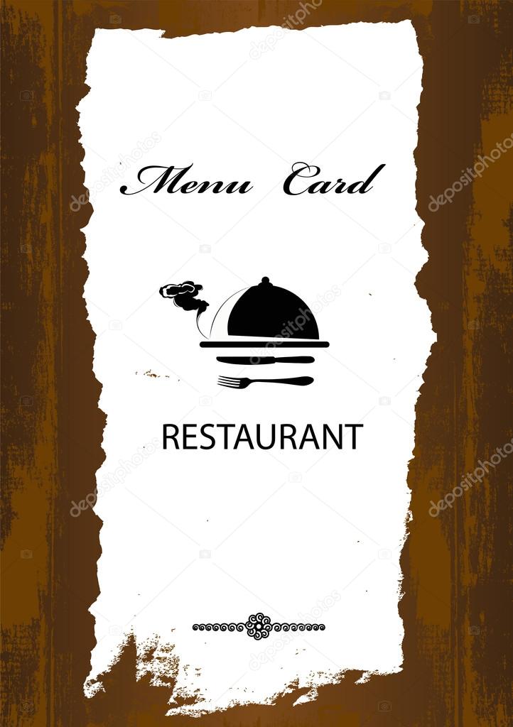 Brochure menu for restaurant, cafe