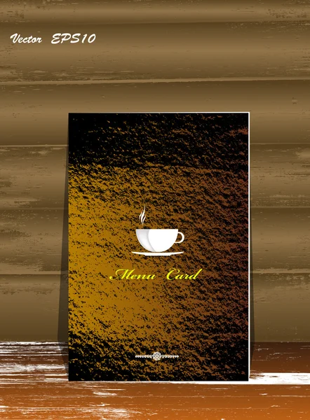 Brochure per ristorante, caffè.Caffè e tè. Vettore — Vettoriale Stock