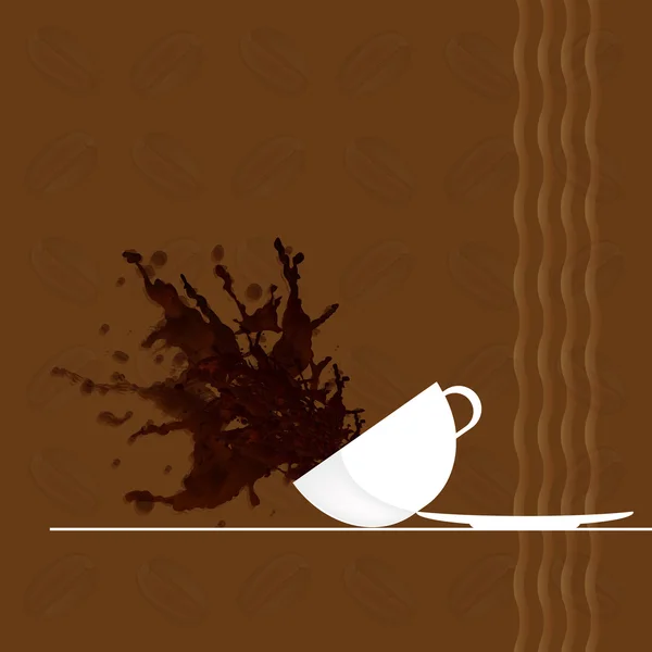 Kaffe background.restaurant visitkort — Stockfoto
