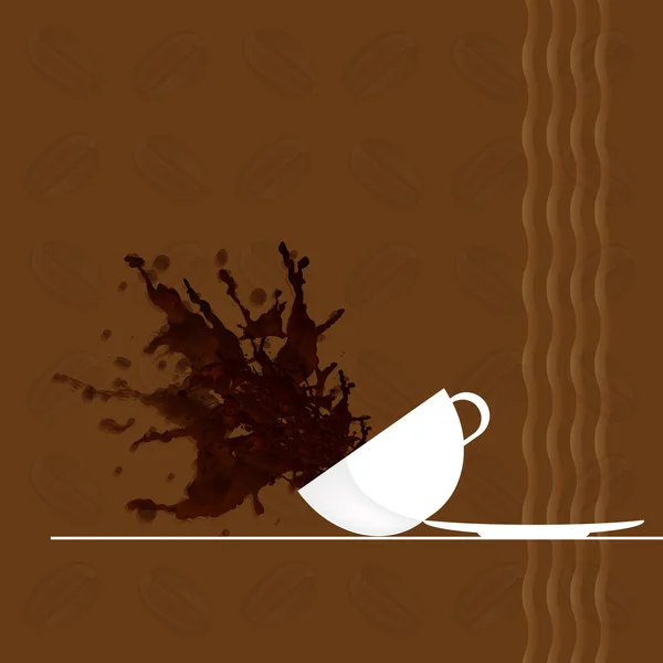 Fondo de café.Tarjeta de visita del restaurante.Vector — Vector de stock