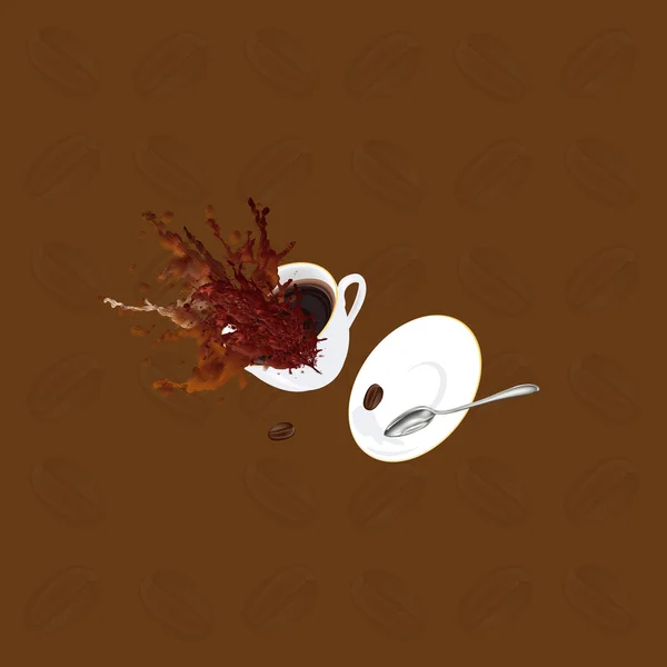 Šálek kávy na abstraktní background.restaurant podnikání — Stock fotografie