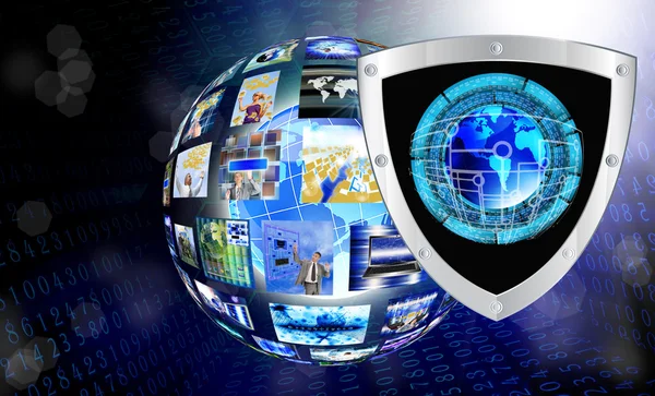 De nieuwste internet-technology.connection.cybersecurity — Stockfoto
