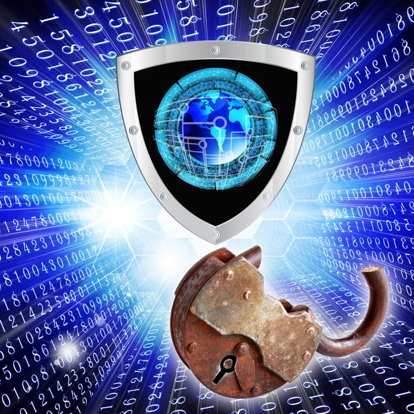 De nieuwste internet-technology.connection.cybersecurity — Stockfoto