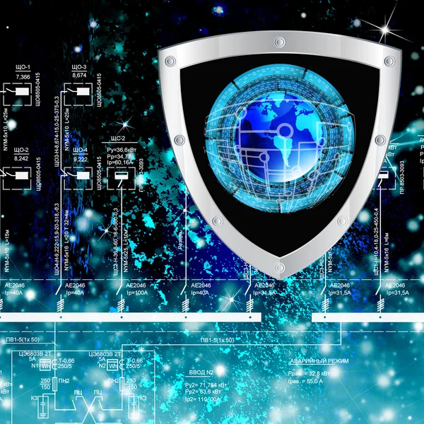 Die neueste Internettechnologie.connection.cybersecurity — Stockfoto