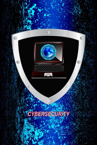 La più recente tecnologia Internet.Connection.Cybersecurity.Vector — Vettoriale Stock