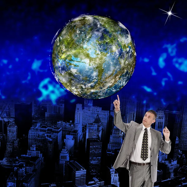 Innovative programming internet.Globe Earth — Stock Photo, Image