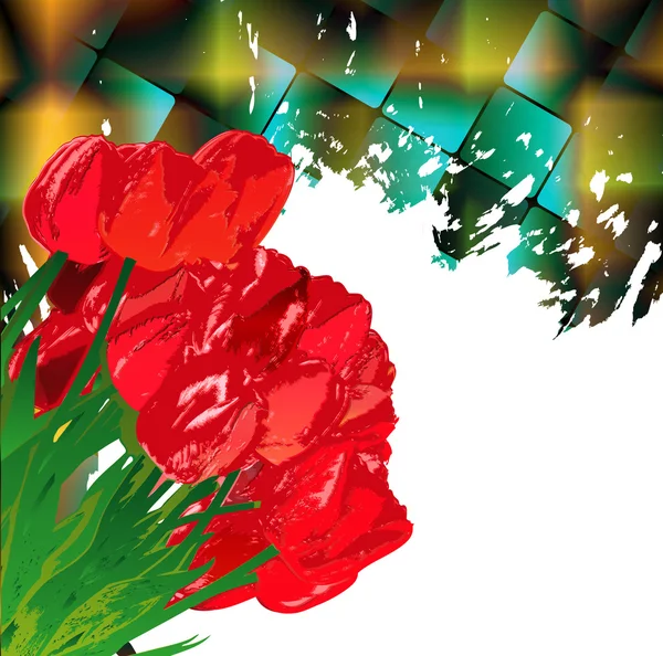 Flower holiday celebration card — Stock Photo, Image