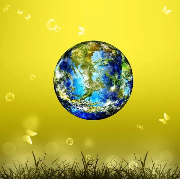 Earth day.Season nature.Safety climate background — Stock Photo, Image