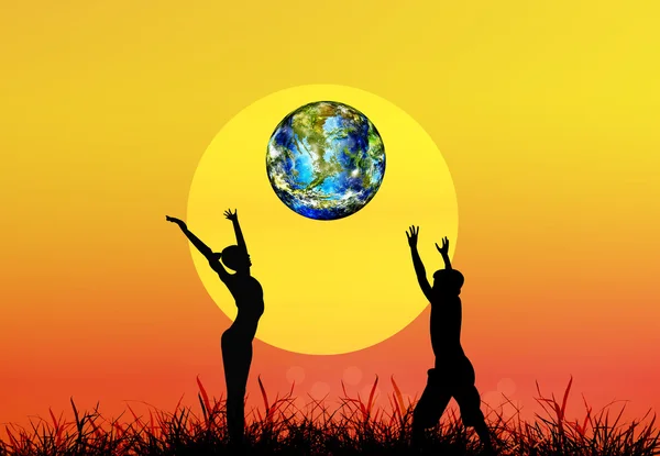 Earth day. Season nature. Safety climate — Stock Photo, Image