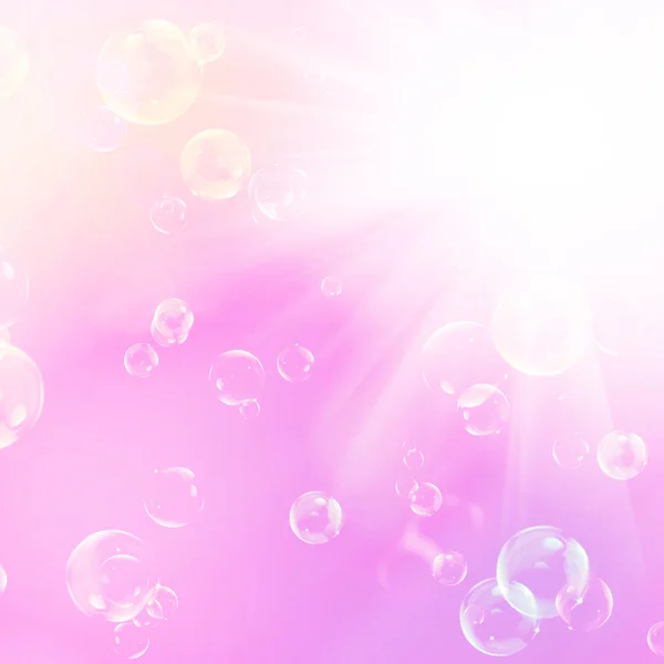 Abstract colorful background with soap bubble — Stock Photo, Image