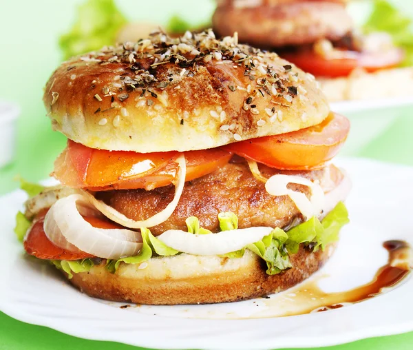 Classic burger — Stockfoto