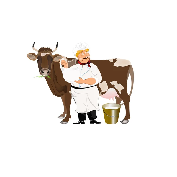 Happy Milkman — Stock Photo, Image