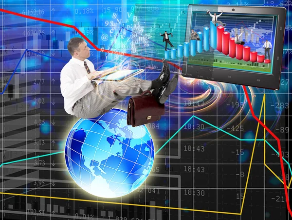 Tecnologías bancarias de negocio electrónico — Foto de Stock