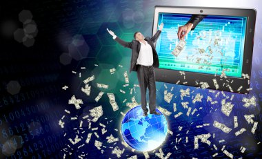 elektronik banka esnaf. e finansal bankacılık iş. Ekonomi kavramı