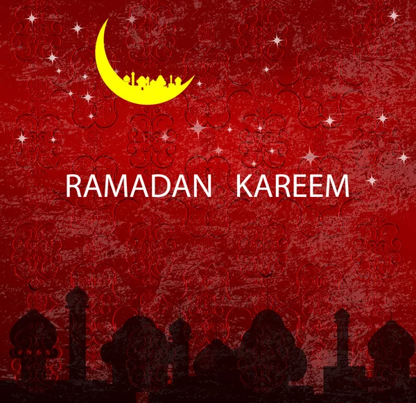 Abstrakte dunkle Textur Hintergrund für Ramadan Kareem — Stockvektor