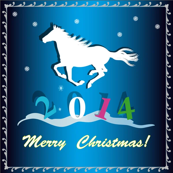 Nový rok koně. — Stockový vektor
