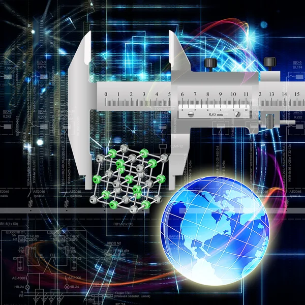 Bilim soyut technology.globalization arka plan — Stok fotoğraf