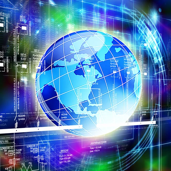 De nieuwste ruimte verdediging programma technology.globalization — Stockfoto