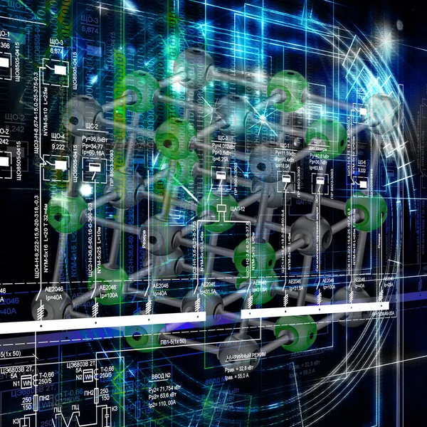 Mondialisation créative nouvelles technologies cosmiques — Photo