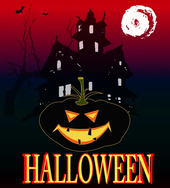 Gelukkig halloween poster. vector — Stockvector