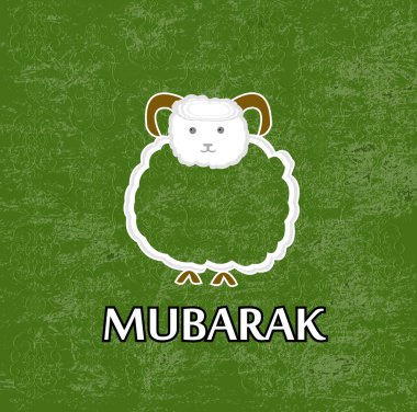 kurban eid ul adha card.vector tebrik Mubarak.Muslim Halk Festivali